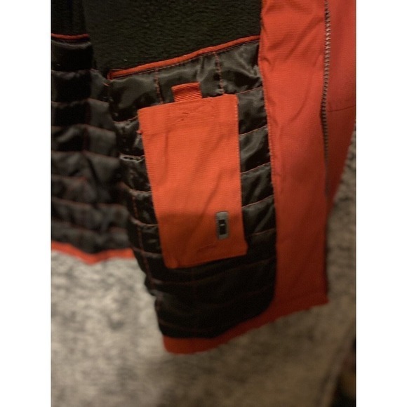 Faded Glory Originals Men's Size LargeThick Red Zip Jacket Zippered Hood Pockets - Picture 4 of 13